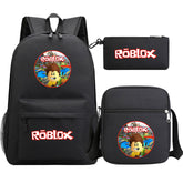 Roblox Game SchoolBag Backpack Shoulder Bag Book Pencil Bags  3pcs Set